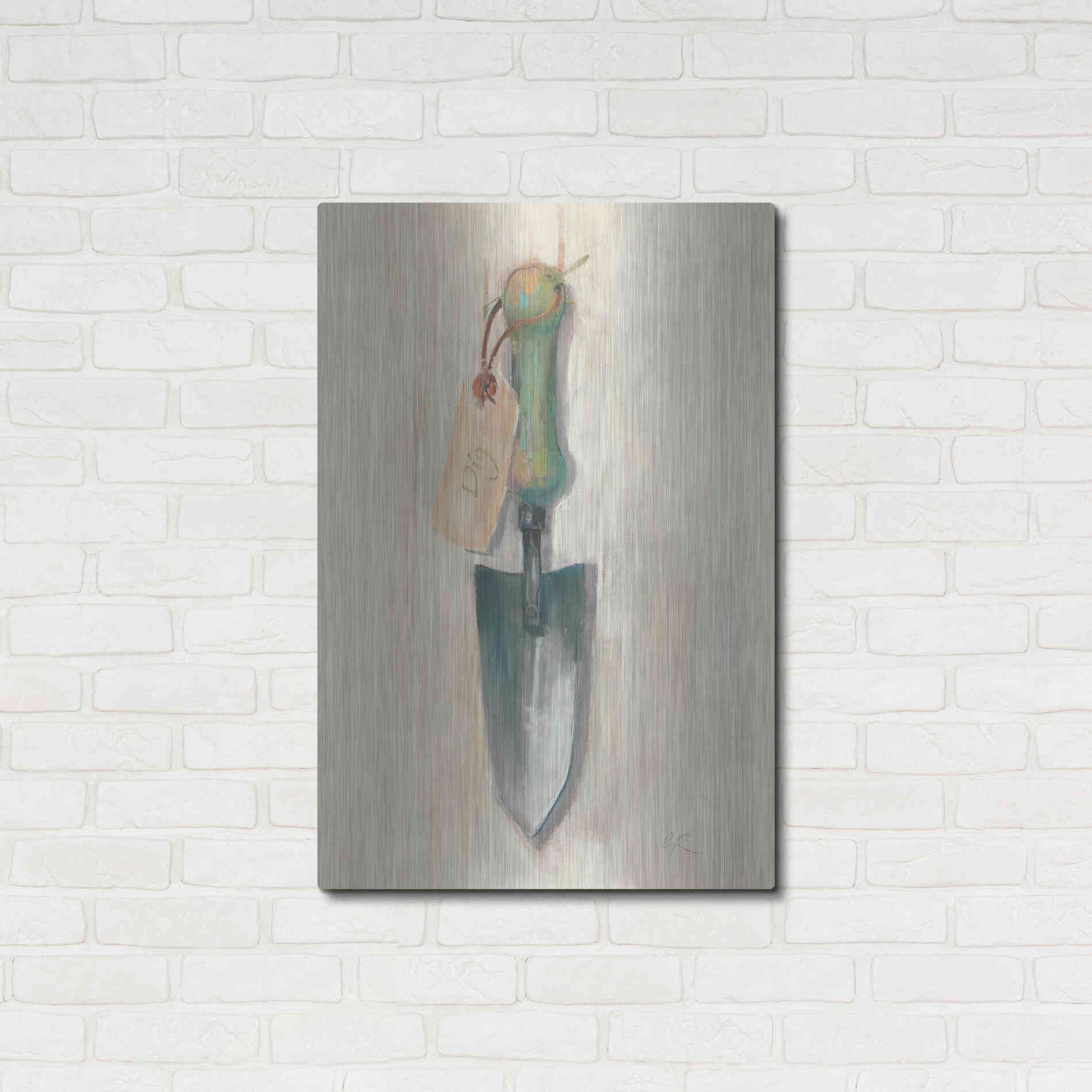Luxe Metal Art 'Trowel' by Carol Rowan, Metal Wall Art,24x36