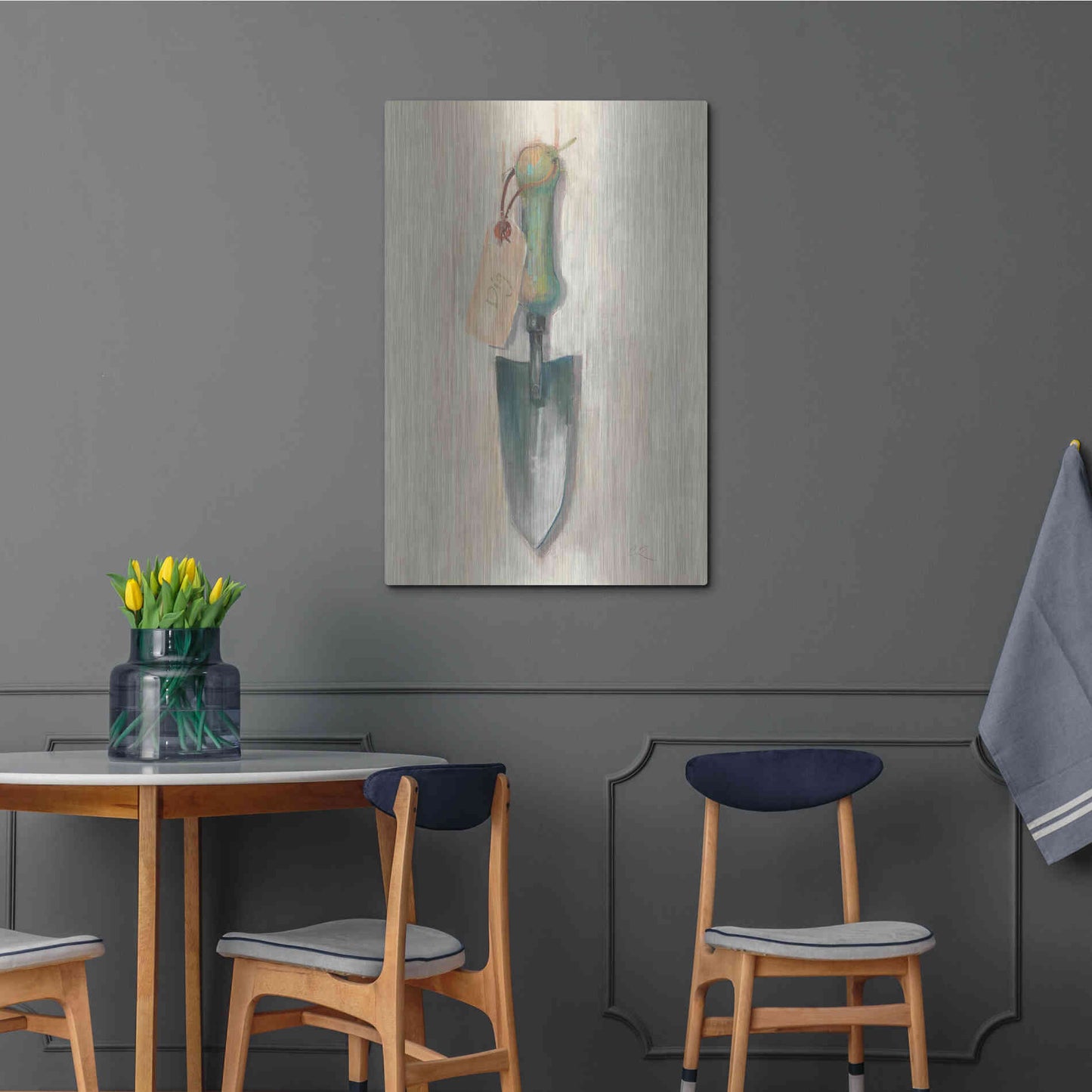Luxe Metal Art 'Trowel' by Carol Rowan, Metal Wall Art,24x36