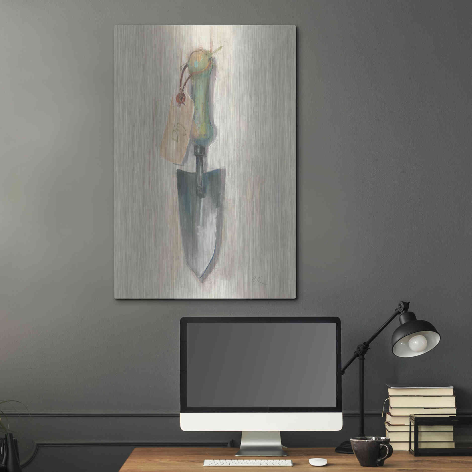 Luxe Metal Art 'Trowel' by Carol Rowan, Metal Wall Art,24x36