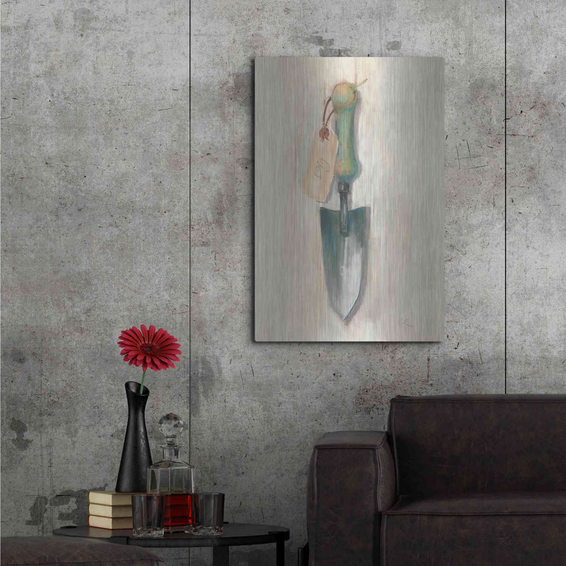 Luxe Metal Art 'Trowel' by Carol Rowan, Metal Wall Art,24x36
