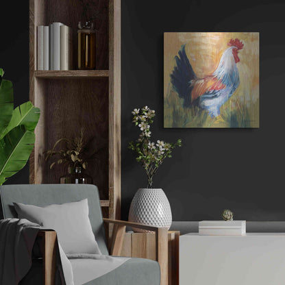 Luxe Metal Art 'Horace' by Carol Rowan, Metal Wall Art,24x24