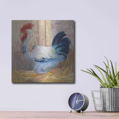 Luxe Metal Art 'Hercule' by Carol Rowan, Metal Wall Art,12x12