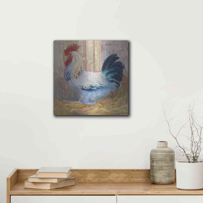 Luxe Metal Art 'Hercule' by Carol Rowan, Metal Wall Art,12x12