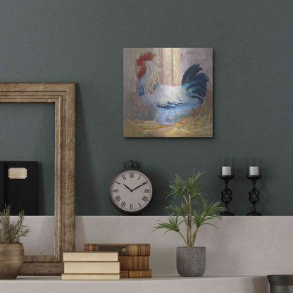 Luxe Metal Art 'Hercule' by Carol Rowan, Metal Wall Art,12x12