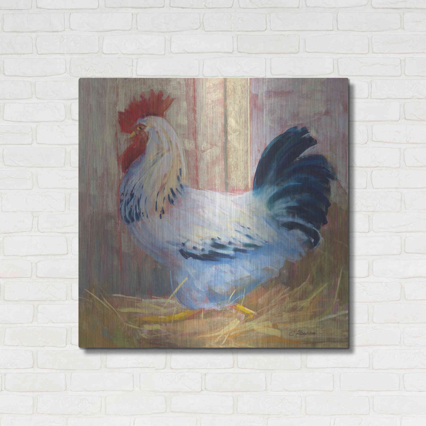 Luxe Metal Art 'Hercule' by Carol Rowan, Metal Wall Art,36x36