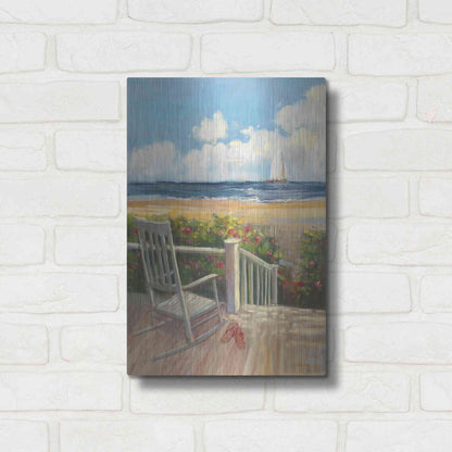 Luxe Metal Art 'By The Sea I' by Carol Rowan, Metal Wall Art,12x16