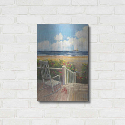 Luxe Metal Art 'By The Sea I' by Carol Rowan, Metal Wall Art,16x24