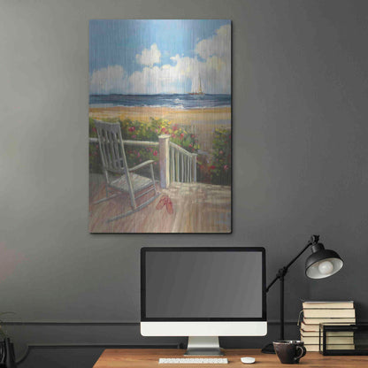 Luxe Metal Art 'By The Sea I' by Carol Rowan, Metal Wall Art,24x36