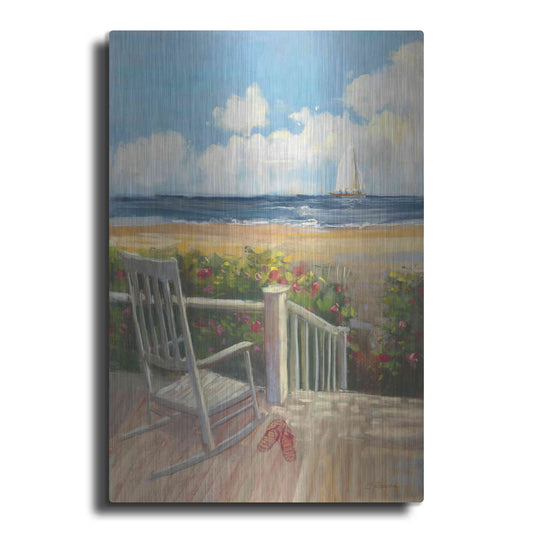 Luxe Metal Art 'By The Sea I' by Carol Rowan, Metal Wall Art