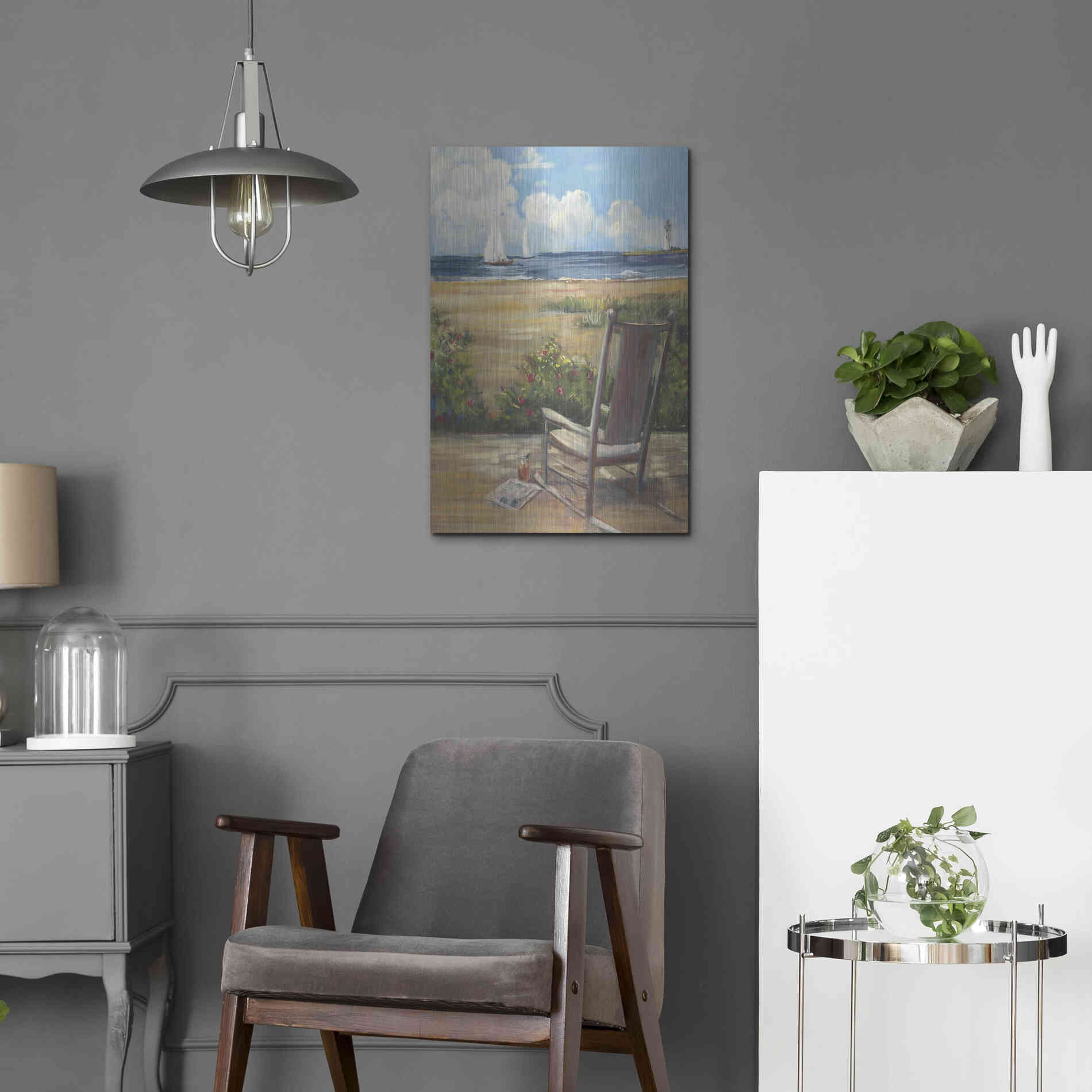 Luxe Metal Art 'By The Sea II' by Carol Rowan, Metal Wall Art,16x24