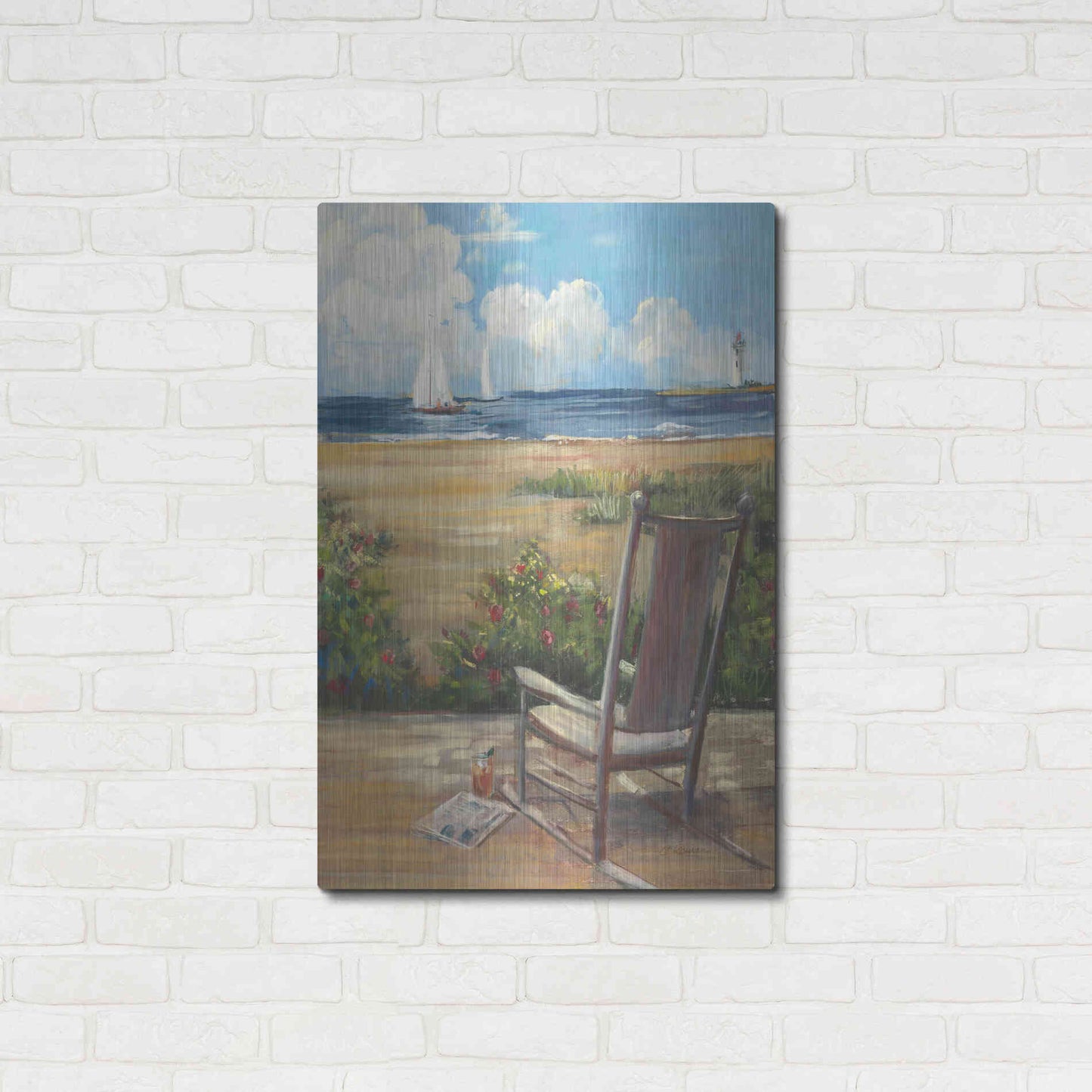 Luxe Metal Art 'By The Sea II' by Carol Rowan, Metal Wall Art,24x36