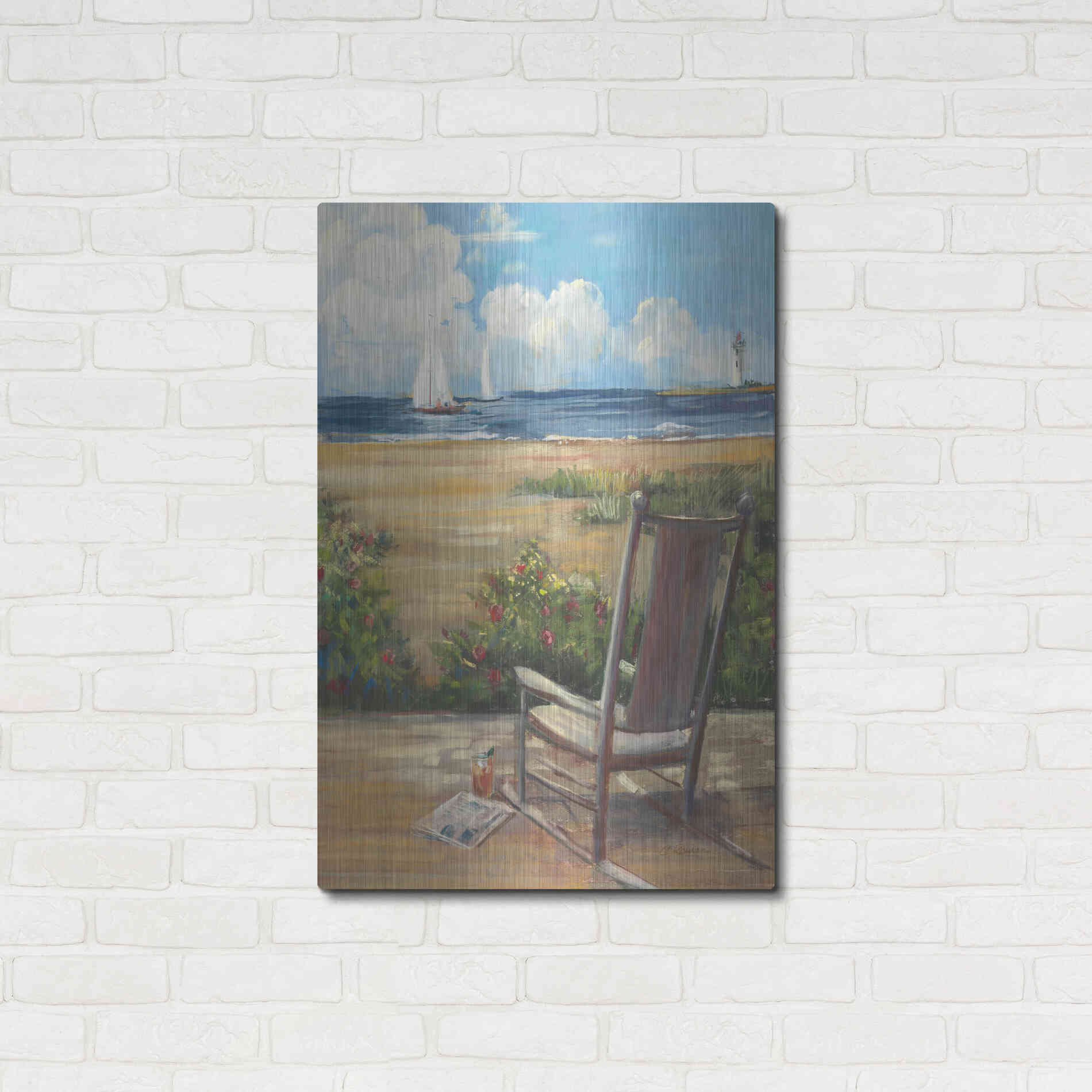 Luxe Metal Art 'By The Sea II' by Carol Rowan, Metal Wall Art,24x36