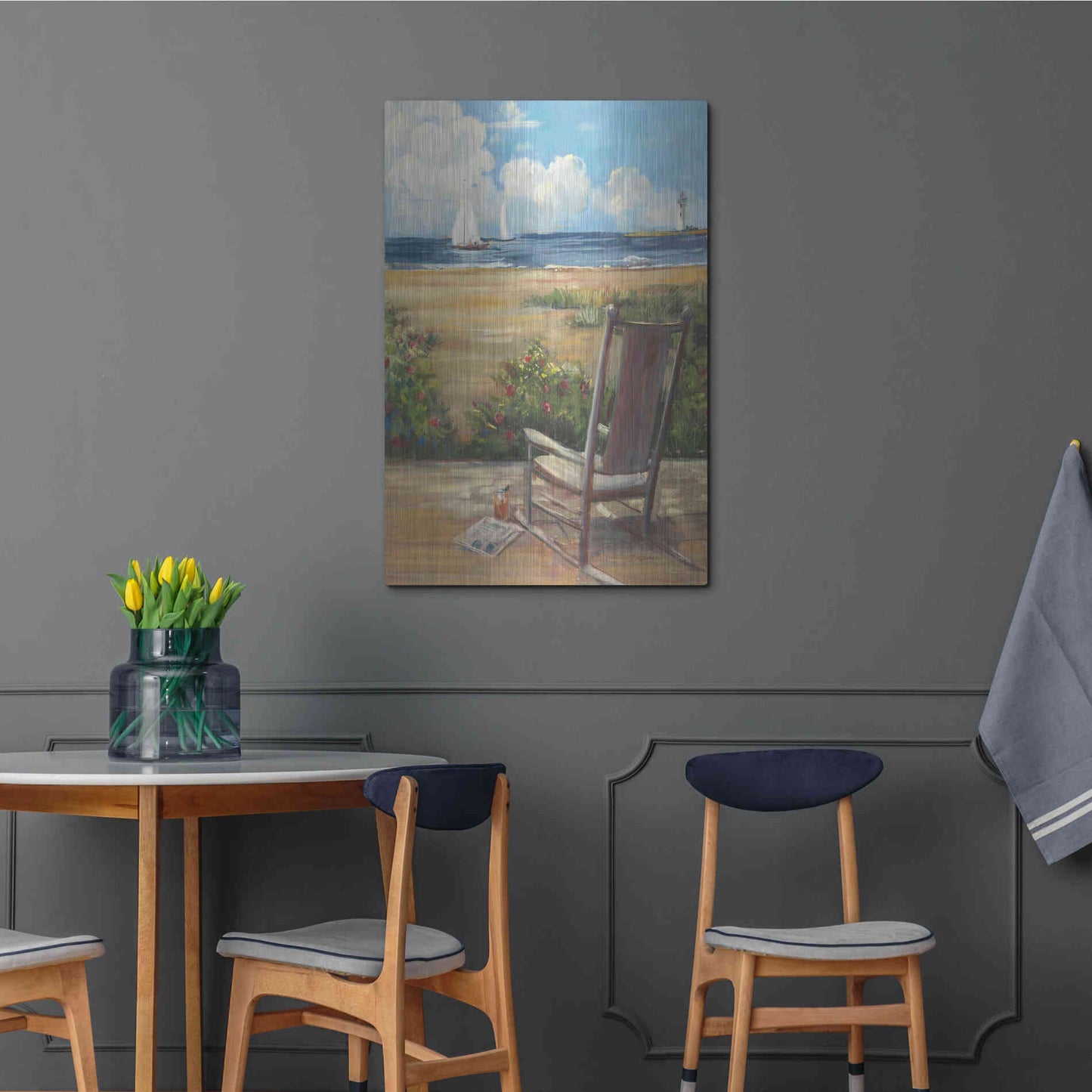 Luxe Metal Art 'By The Sea II' by Carol Rowan, Metal Wall Art,24x36