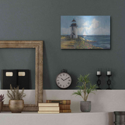 Luxe Metal Art 'Sunday Morning Sail' by Carol Rowan, Metal Wall Art,16x12