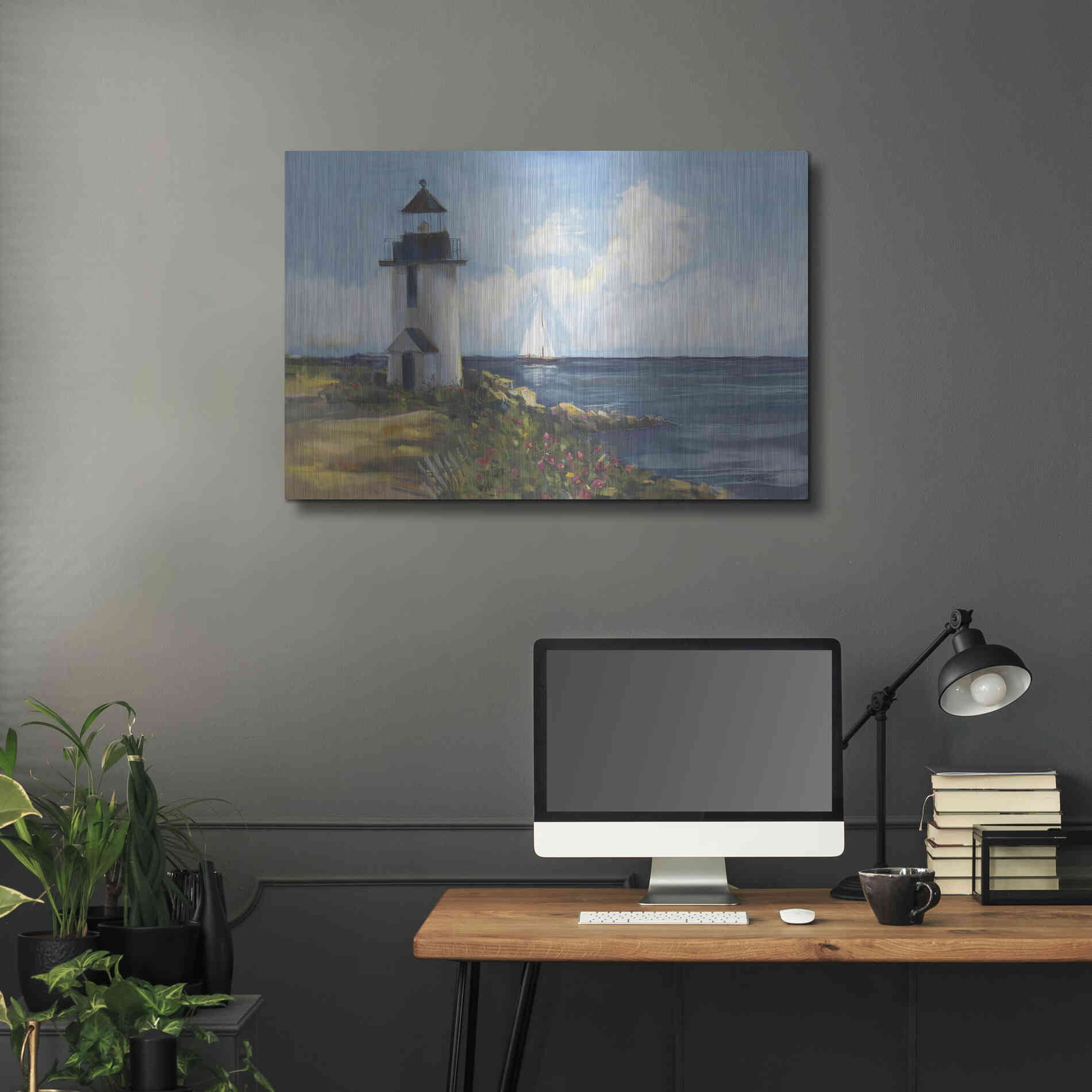 Luxe Metal Art 'Sunday Morning Sail' by Carol Rowan, Metal Wall Art,36x24