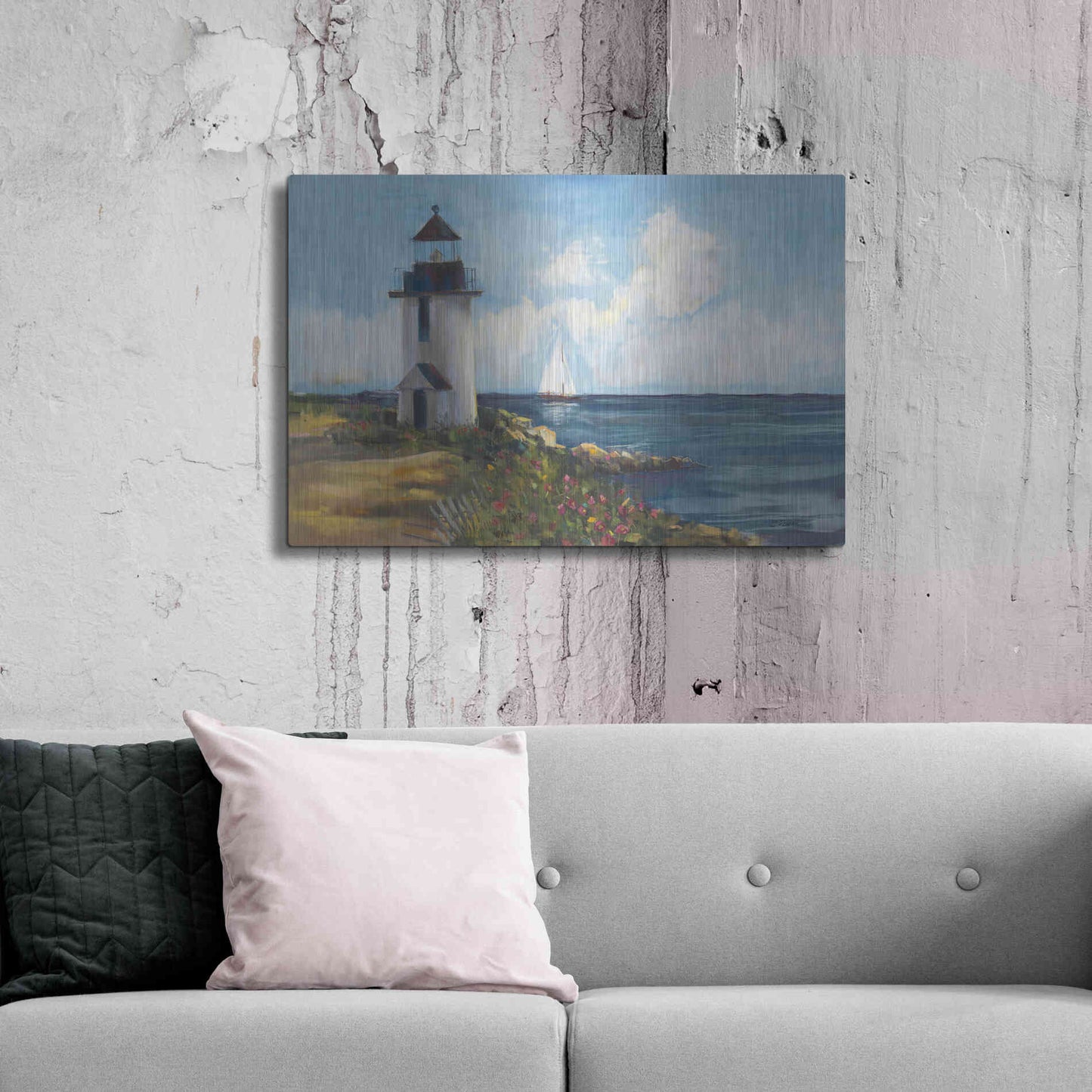 Luxe Metal Art 'Sunday Morning Sail' by Carol Rowan, Metal Wall Art,36x24