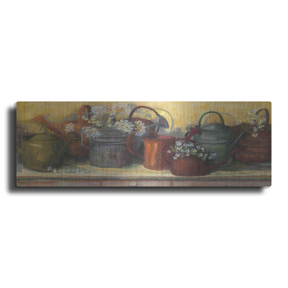 Luxe Metal Art 'Watering Cans' by Carol Rowan, Metal Wall Art