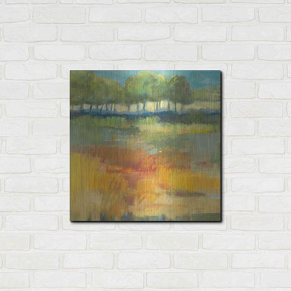 Luxe Metal Art 'Late Summer Landscape I' by Carol Rowan, Metal Wall Art,24x24