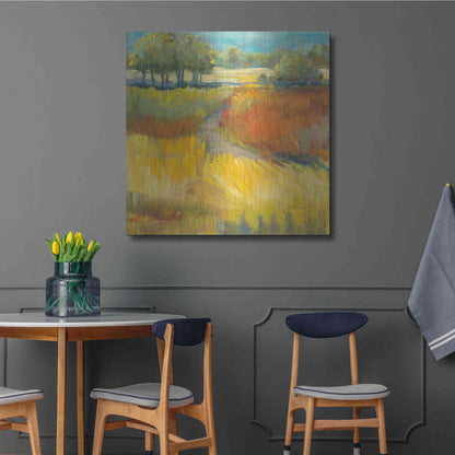 Luxe Metal Art 'Late Summer Landscape II' by Carol Rowan, Metal Wall Art,36x36