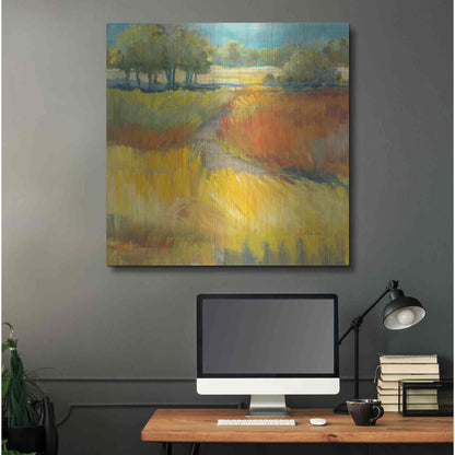Luxe Metal Art 'Late Summer Landscape II' by Carol Rowan, Metal Wall Art,36x36