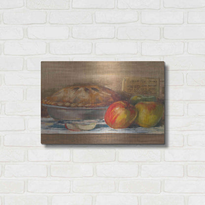 Luxe Metal Art 'Apple Pie' by Carol Rowan, Metal Wall Art,24x16
