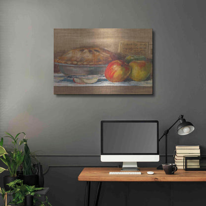 Luxe Metal Art 'Apple Pie' by Carol Rowan, Metal Wall Art,36x24