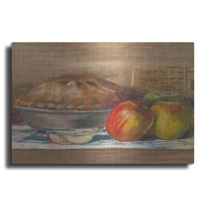 Luxe Metal Art 'Apple Pie' by Carol Rowan, Metal Wall Art