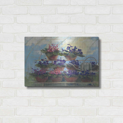 Luxe Metal Art 'Violets' by Carol Rowan, Metal Wall Art,24x16