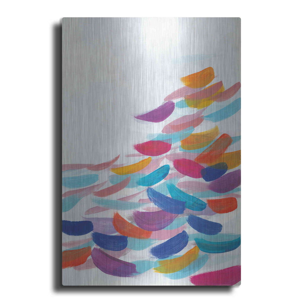 Luxe Metal Art 'Drift Bright' by Jo Maye, Metal Wall Art