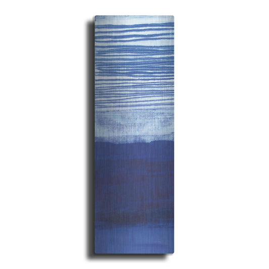 Luxe Metal Art 'Blue Haze II' by Jo Maye, Metal Wall Art