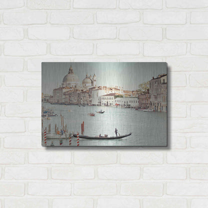 Luxe Metal Art 'Grand Canal' by Keri Bevan, Metal Wall Art,24x16