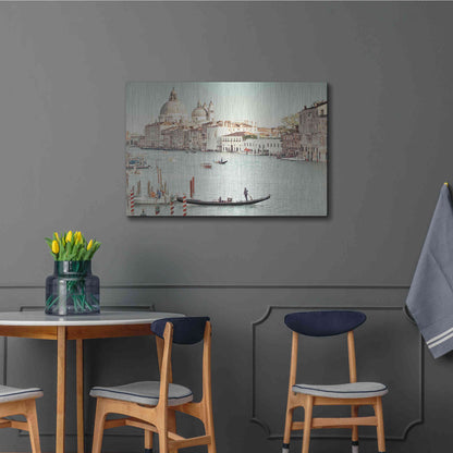 Luxe Metal Art 'Grand Canal' by Keri Bevan, Metal Wall Art,36x24