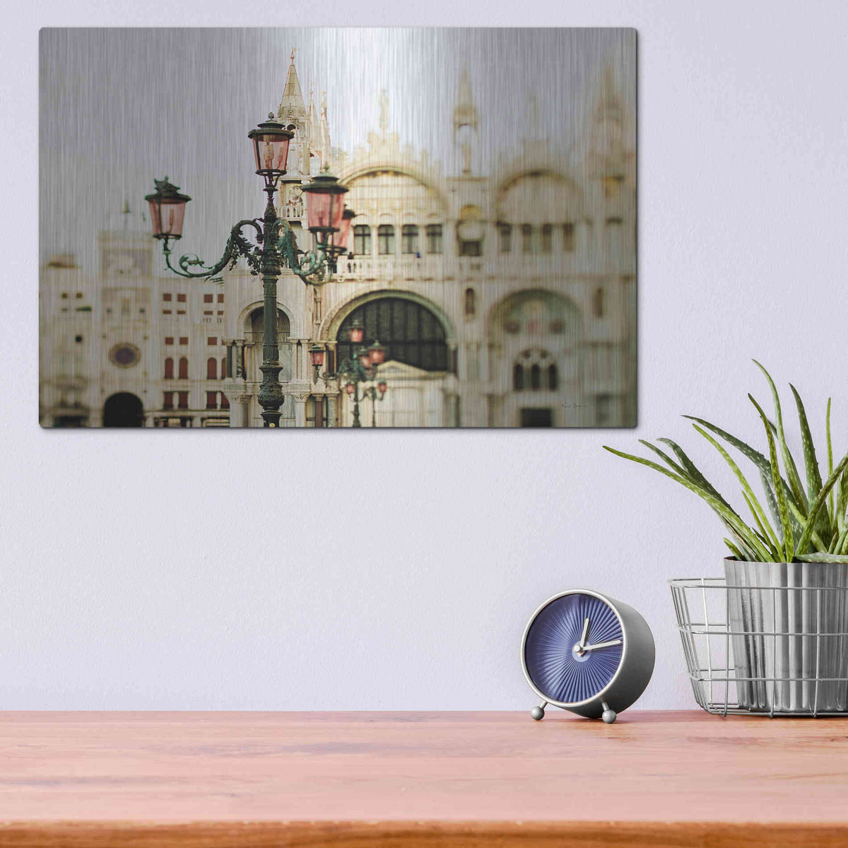 Luxe Metal Art 'A Venetian Concerto' by Keri Bevan, Metal Wall Art,16x12