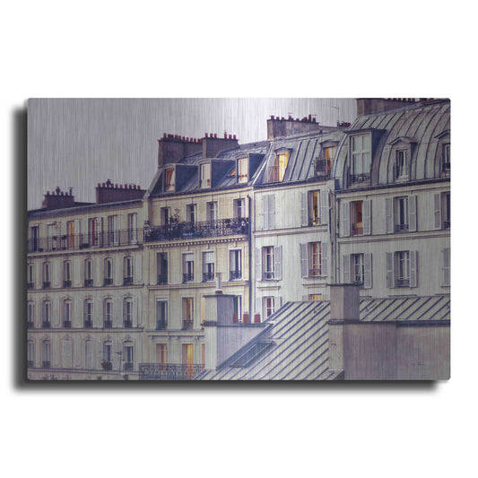 Luxe Metal Art 'Bon Nuit Paris' by Keri Bevan, Metal Wall Art