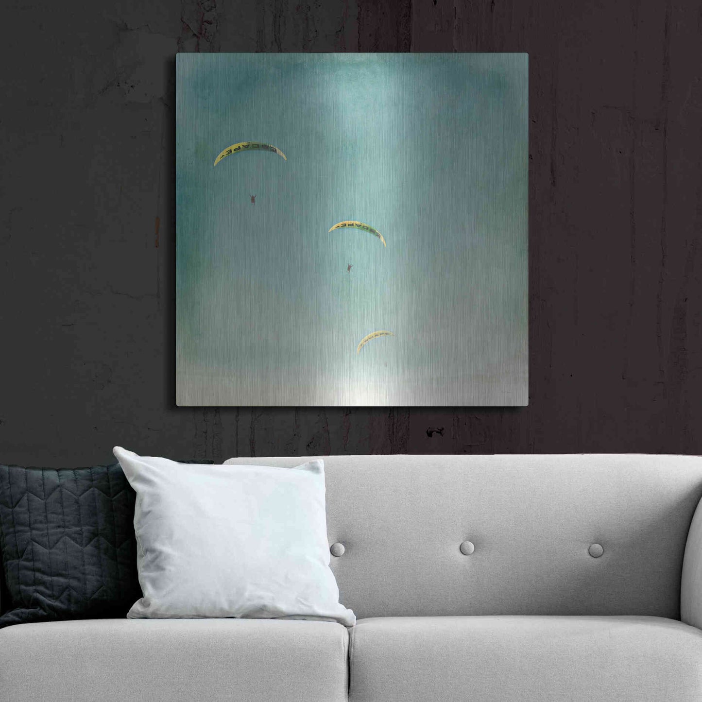 Luxe Metal Art 'The Escape' by Keri Bevan, Metal Wall Art,36x36