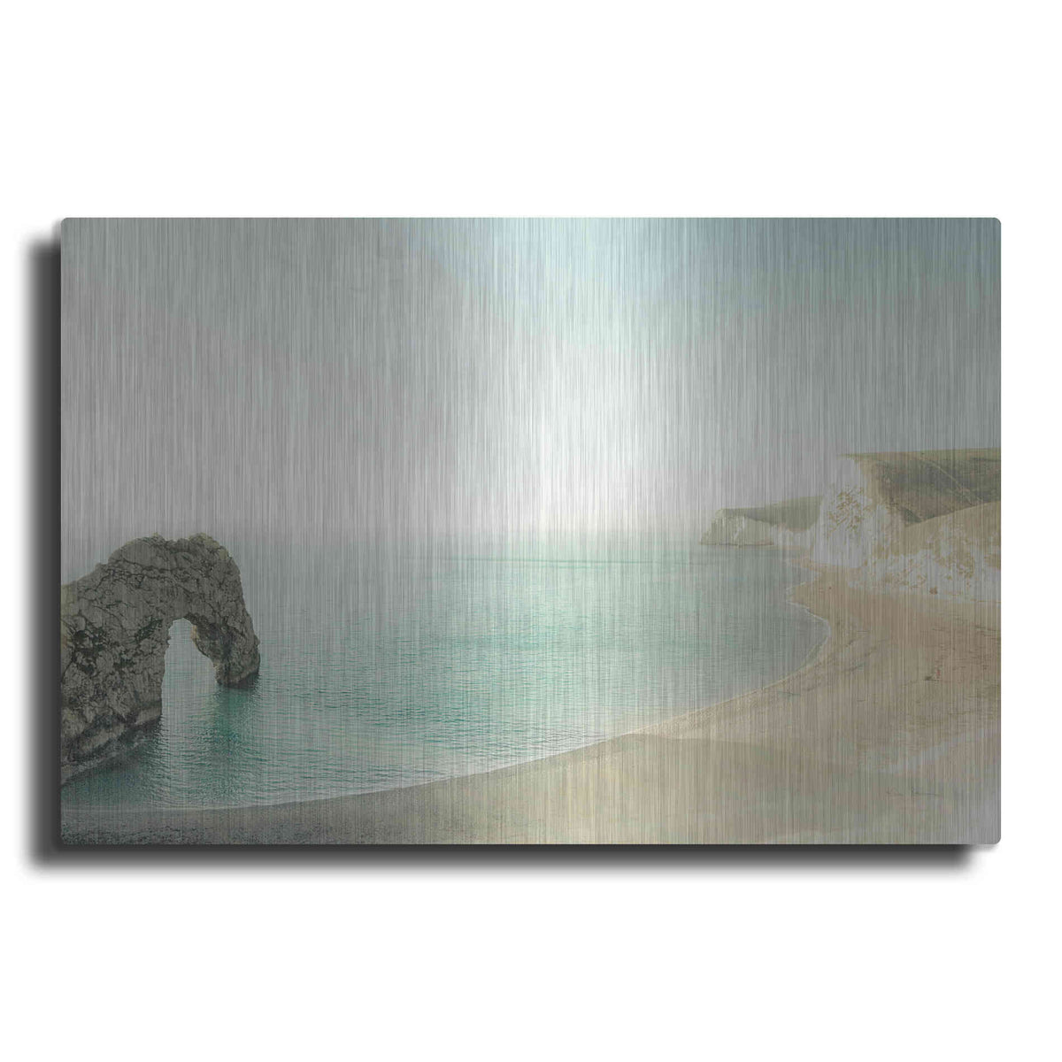 Luxe Metal Art 'The Jurassic Coast' by Keri Bevan, Metal Wall Art