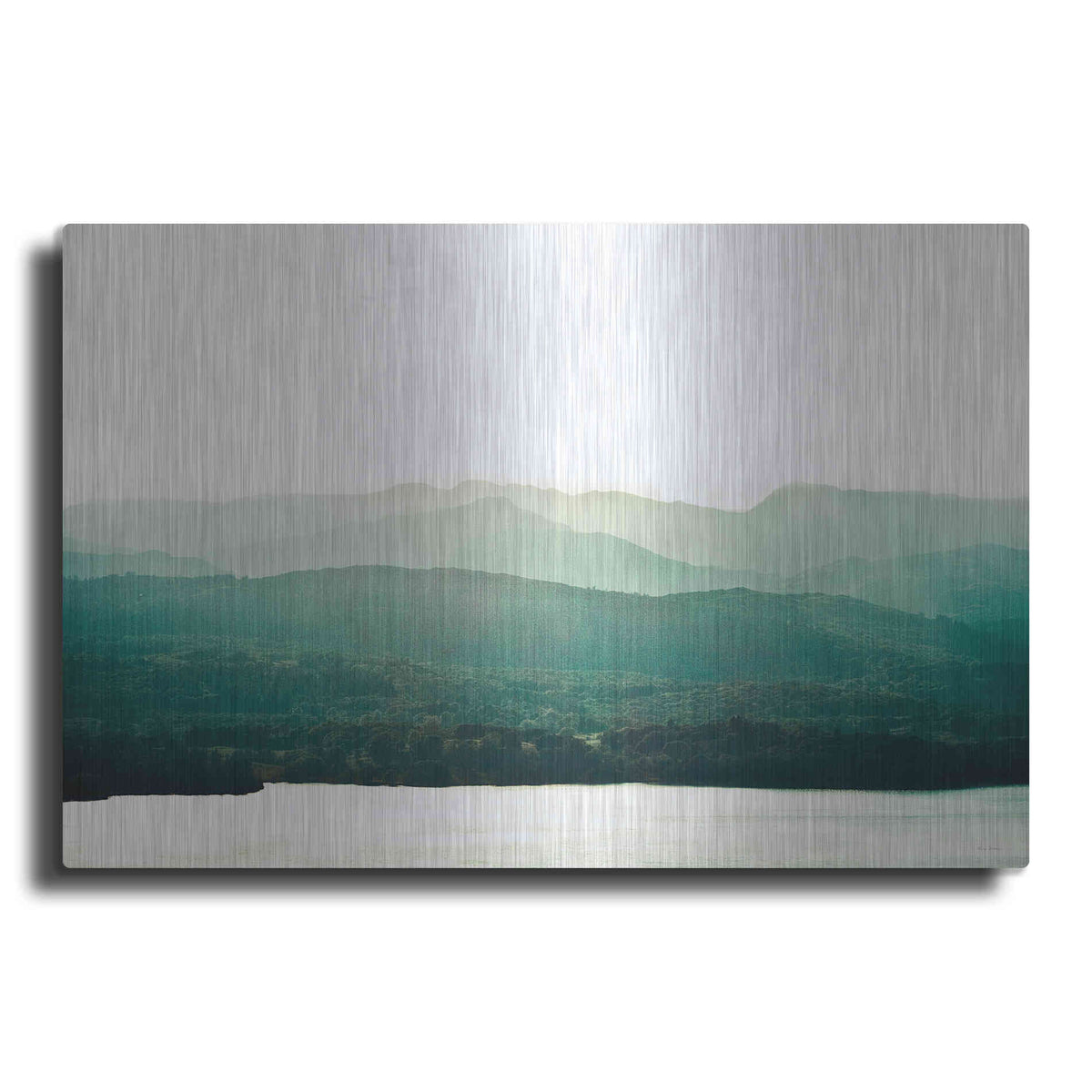 Luxe Metal Art 'A Watercolor Wash Of Light' by Keri Bevan, Metal Wall Art