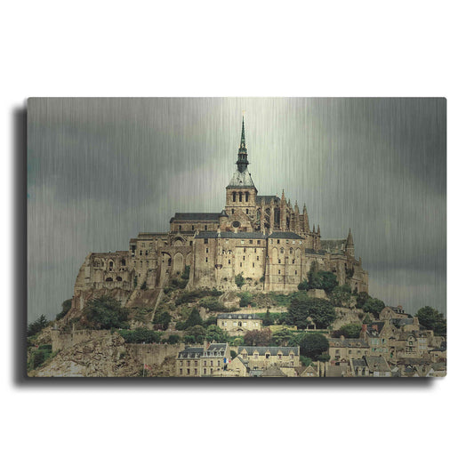 Luxe Metal Art 'Mont St. Michel' by Keri Bevan, Metal Wall Art