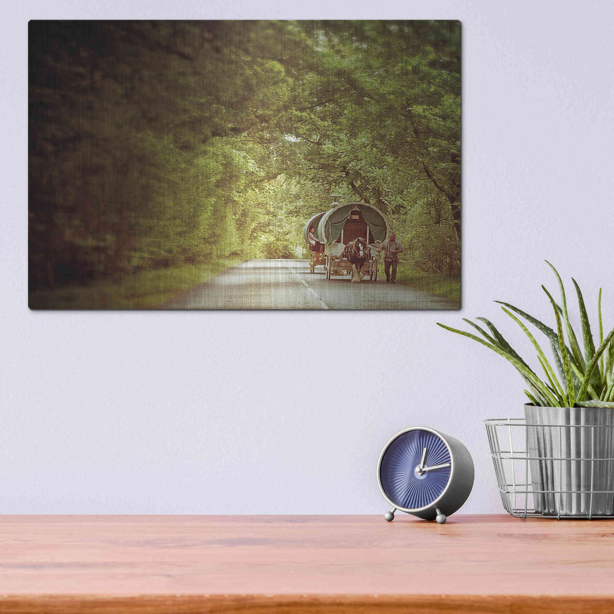 Luxe Metal Art 'The Road To Appleby' by Keri Bevan, Metal Wall Art,16x12