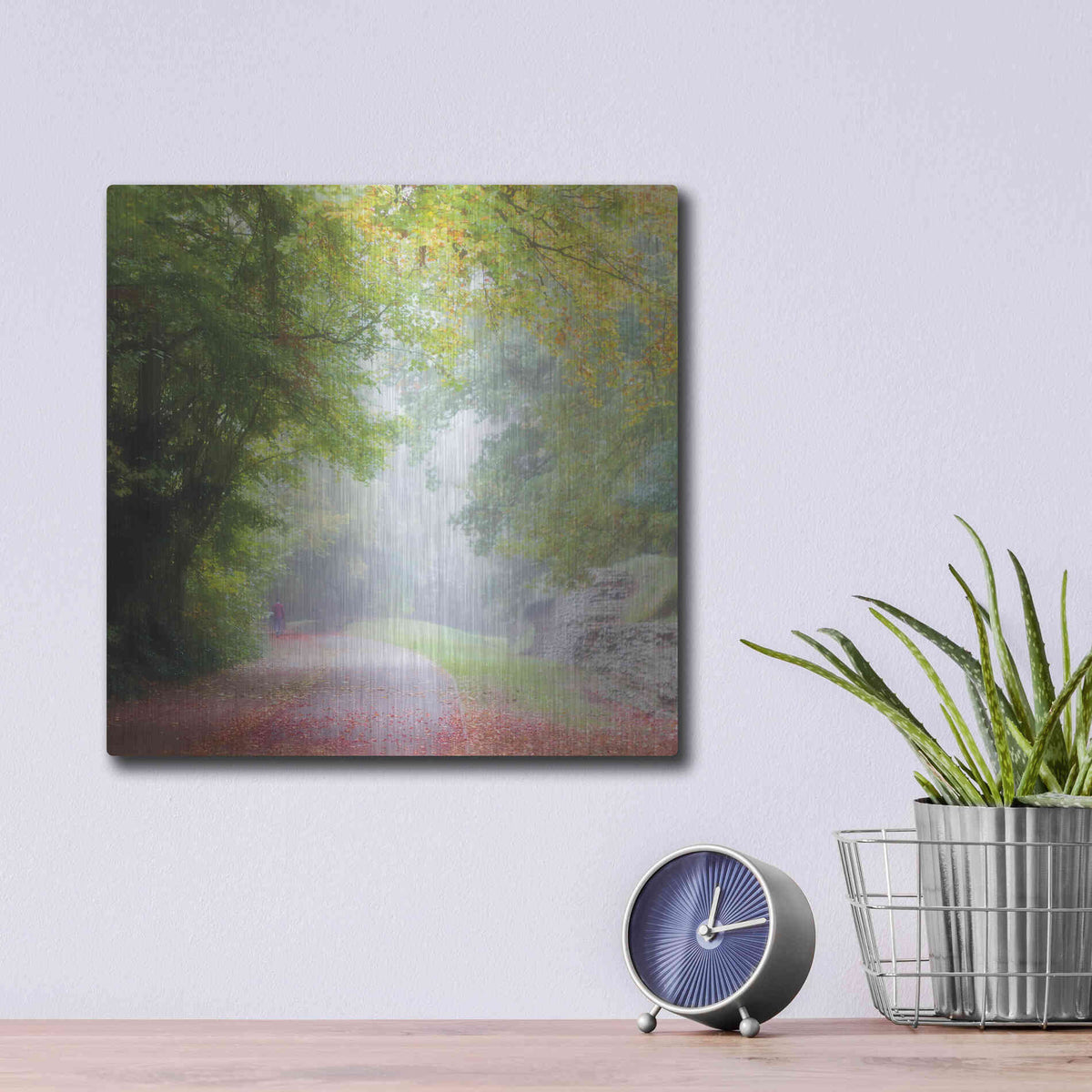 Luxe Metal Art 'Into The Light' by Keri Bevan, Metal Wall Art,12x12