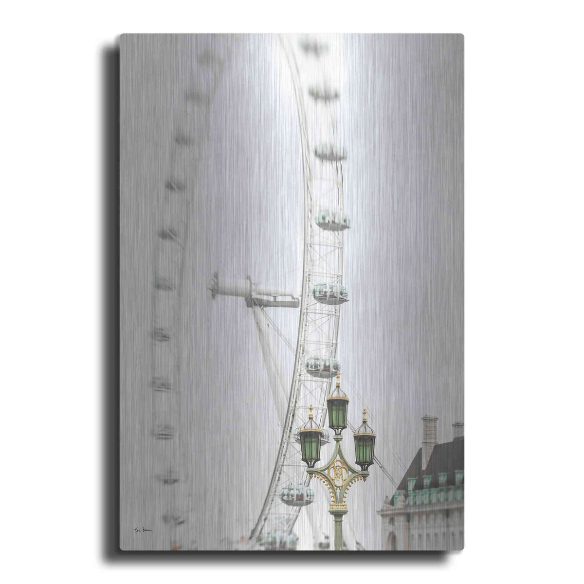 Luxe Metal Art 'London Eye II' by Keri Bevan, Metal Wall Art