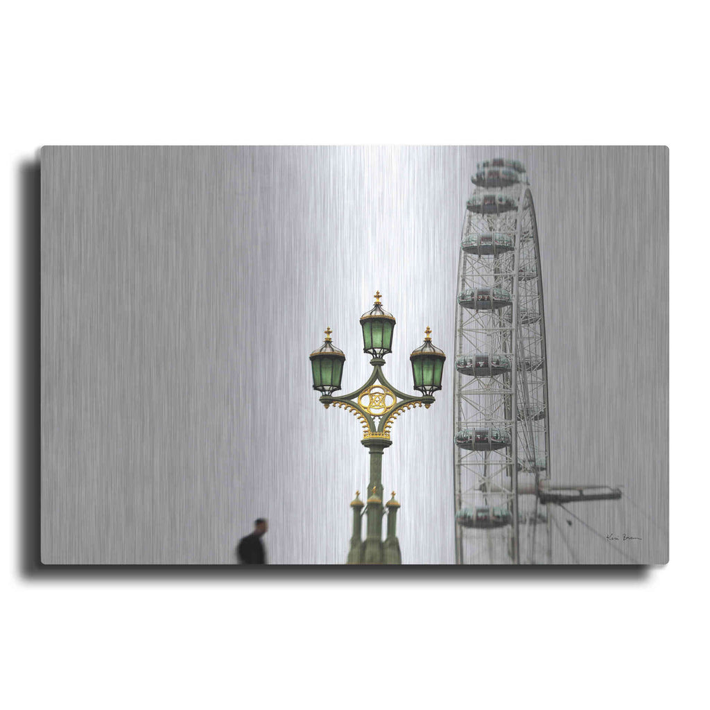 Luxe Metal Art 'London Eye III' by Keri Bevan, Metal Wall Art