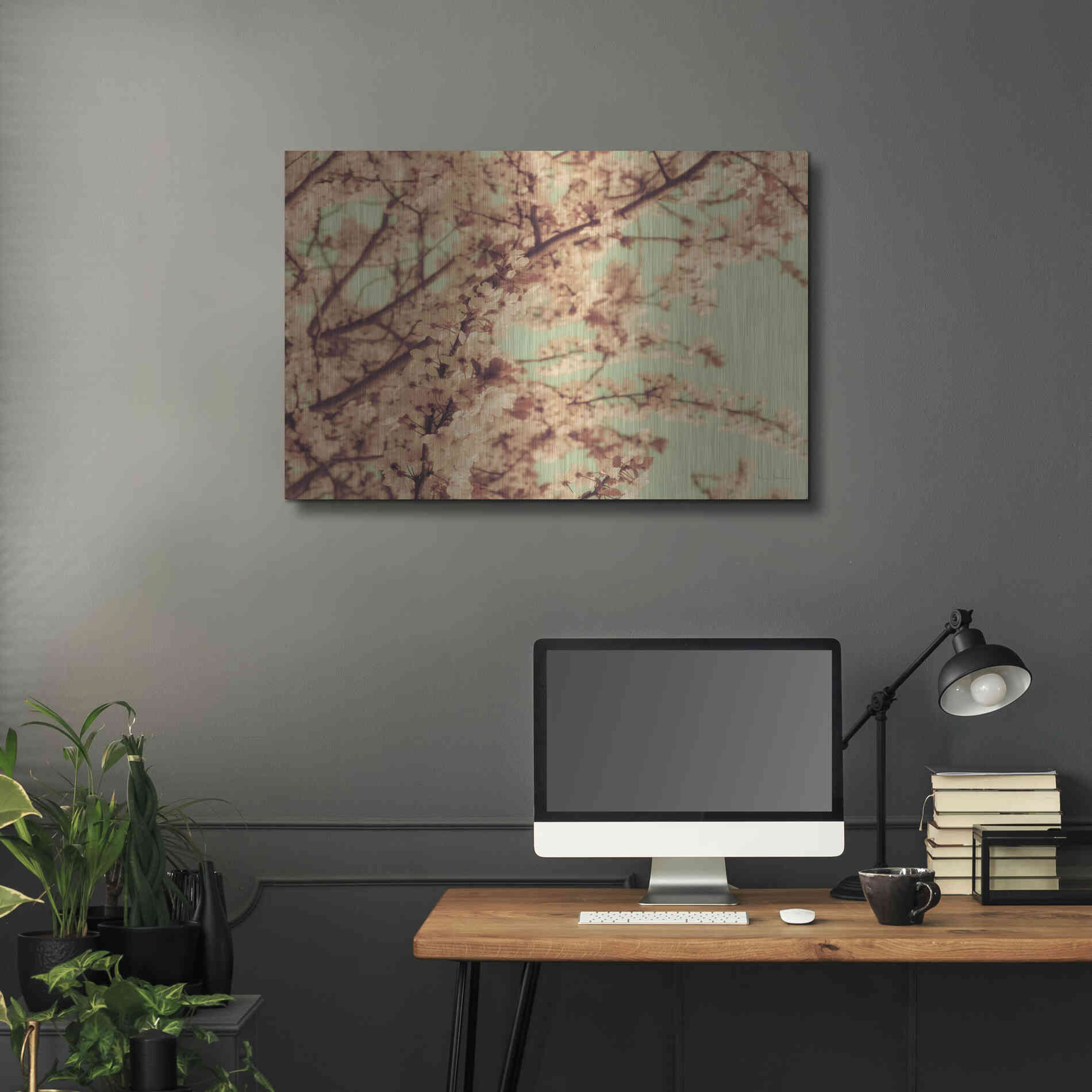 Luxe Metal Art 'Kyoto' by Keri Bevan, Metal Wall Art,36x24