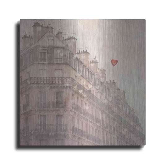 Luxe Metal Art 'Heart Paris' by Keri Bevan, Metal Wall Art