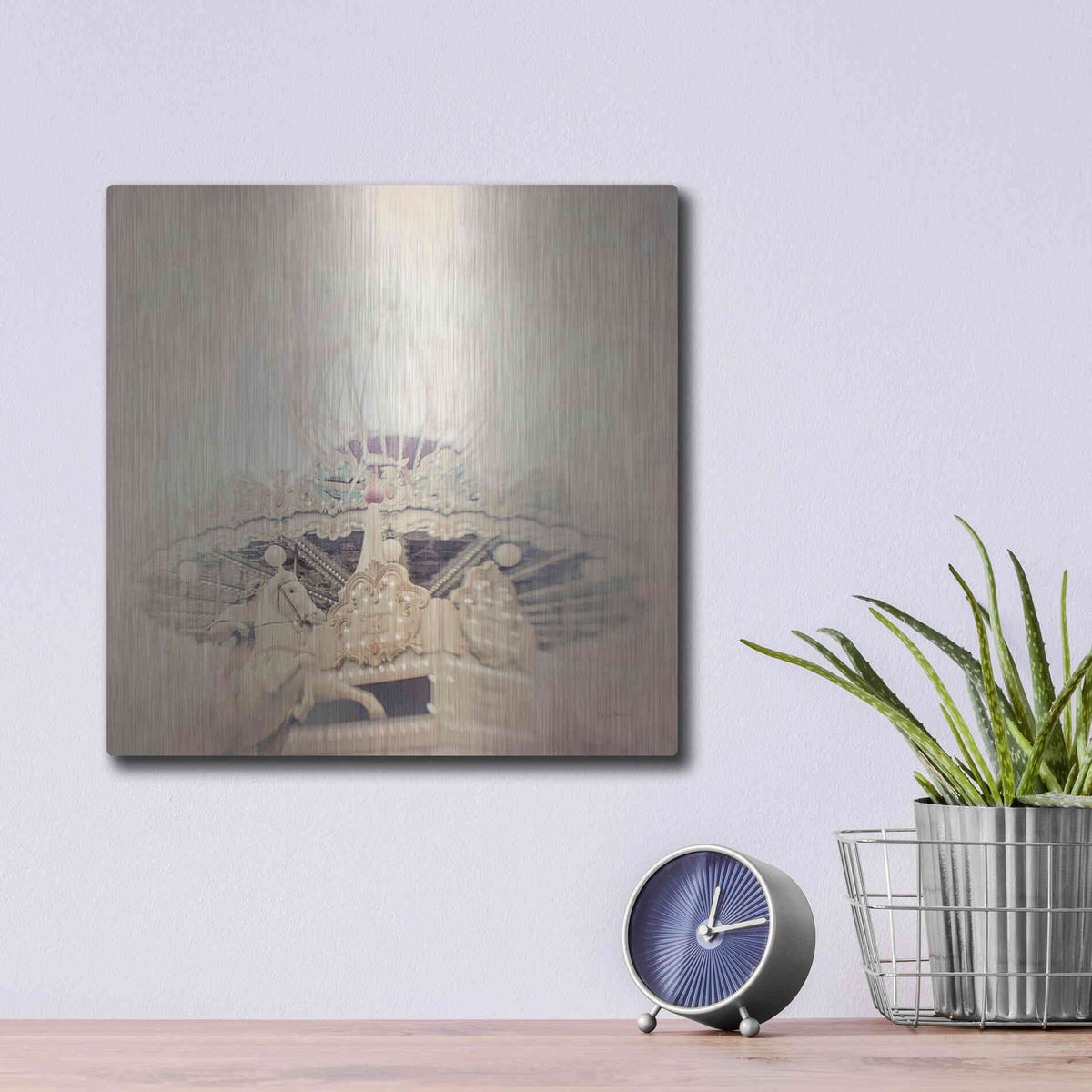 Luxe Metal Art 'Storm Riders' by Keri Bevan, Metal Wall Art,12x12