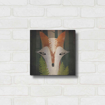 Luxe Metal Art 'Fern Fox' by Ryan Fowler, Metal Wall Art,12x12