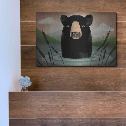 Luxe Metal Art 'Skinny Dip' by Ryan Fowler, Metal Wall Art,16x12
