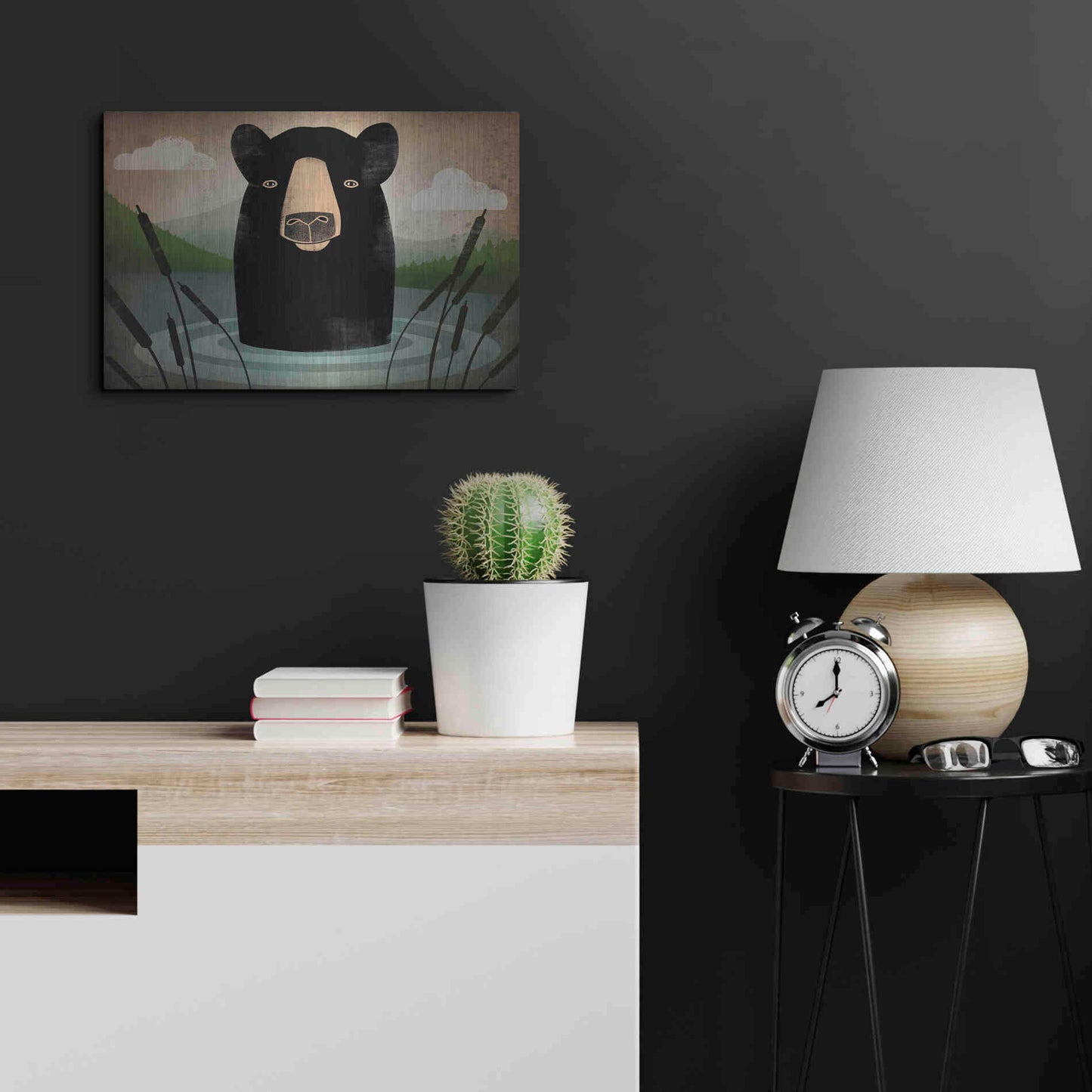 Luxe Metal Art 'Skinny Dip' by Ryan Fowler, Metal Wall Art,24x16