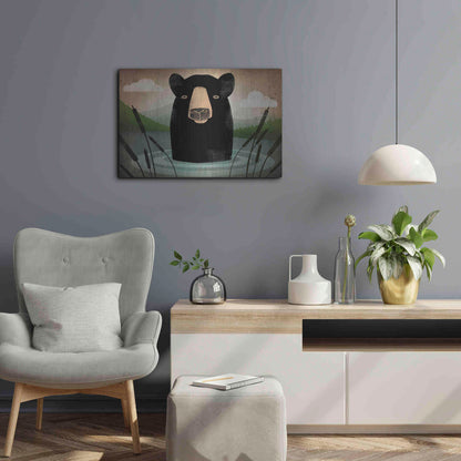 Luxe Metal Art 'Skinny Dip' by Ryan Fowler, Metal Wall Art,24x16