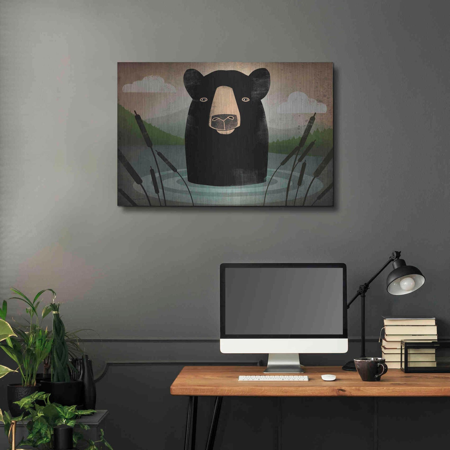 Luxe Metal Art 'Skinny Dip' by Ryan Fowler, Metal Wall Art,36x24